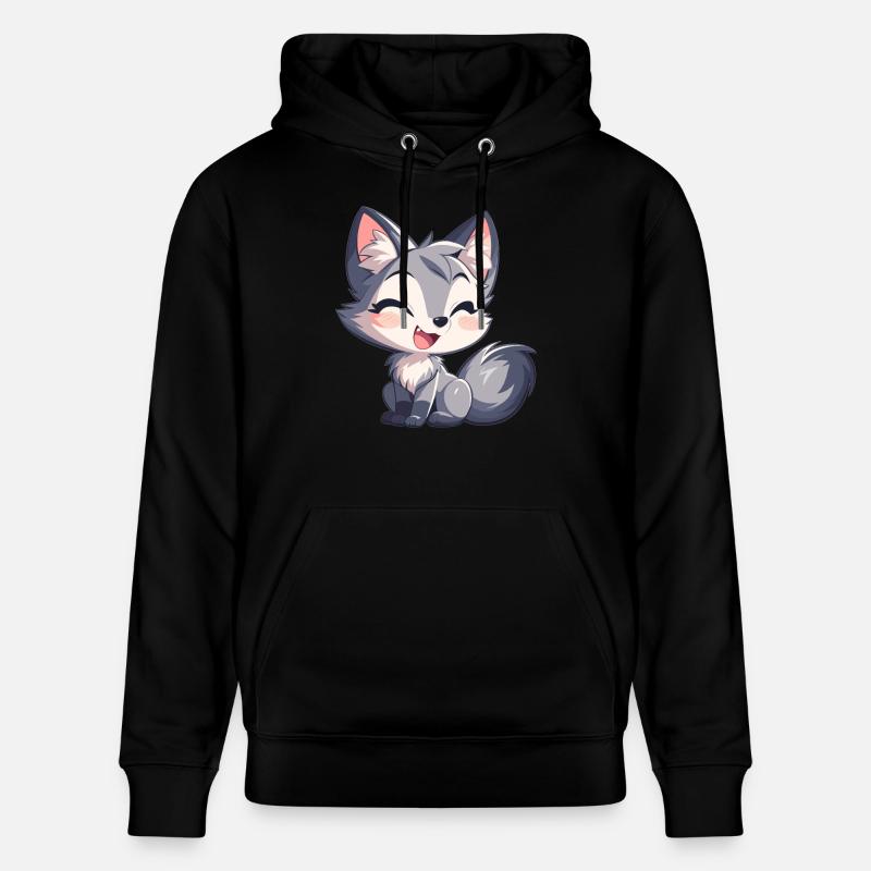 Renards gris Renard gris - Sweat à capuche bio CRUISER Stanley/Stella Unisexe - noir