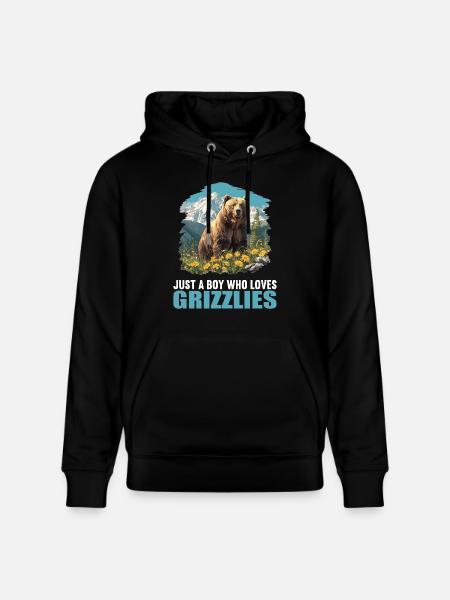 grizzly bears Grizzly bear - Stanley/Stella CRUISER Unisex Organic Hoodie - black