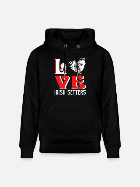 Love Irish Setter - Stanley/Stella CRUISER Unisex Organic Hoodie - black