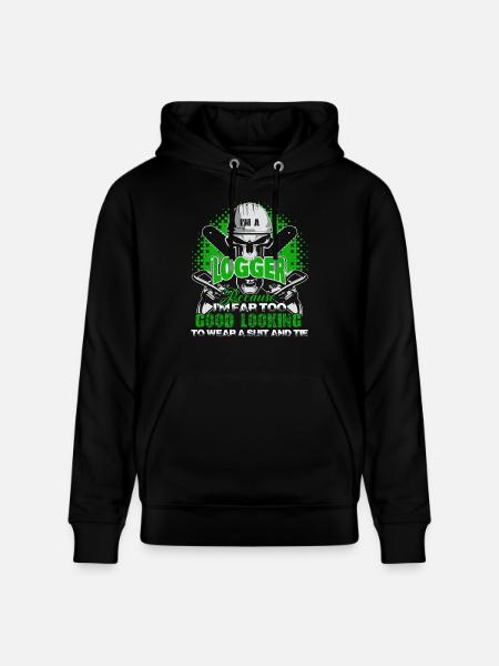 Logger Proud Logger - Stanley/Stella CRUISER Unisex Organic Hoodie - black
