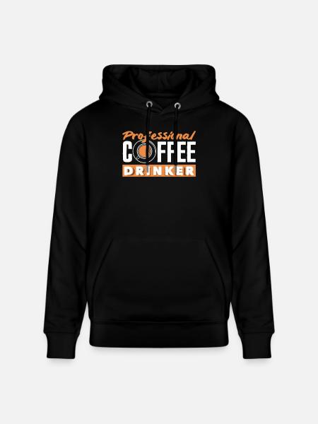 Professional coffee lover - Stanley/Stella CRUISER Unisex Organic Hoodie - black