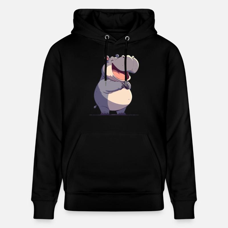 Hippopotame Hippopotame - Sweat à capuche bio CRUISER Stanley/Stella Unisexe - noir