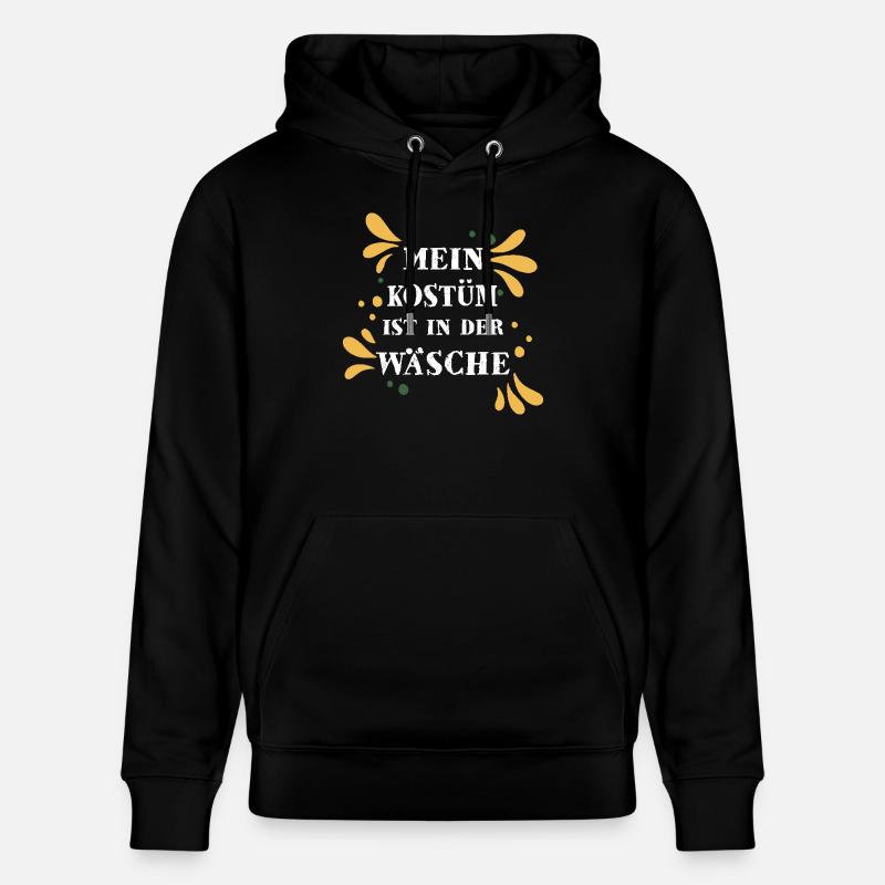 Fasching Kostüm Karneval - Stanley/Stella Unisex Bio-Hoodie CRUISER  - Schwarz