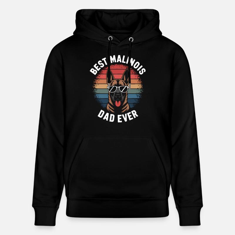 Belgischer Schäferhund Spruch Malinois Geschenk - Stanley/Stella Unisex Bio-Hoodie CRUISER  - Schwarz
