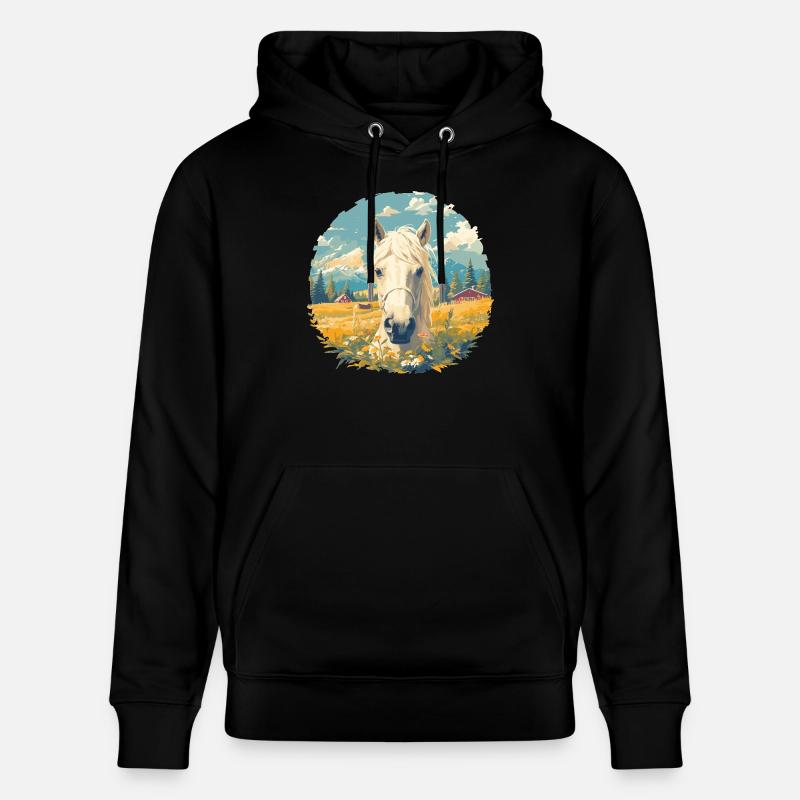 Chevaux Cheval - Sweat à capuche bio CRUISER Stanley/Stella Unisexe - noir