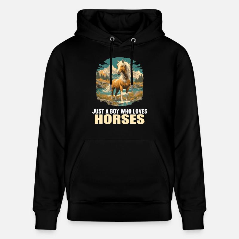 Chevaux Cheval - Sweat à capuche bio CRUISER Stanley/Stella Unisexe - noir