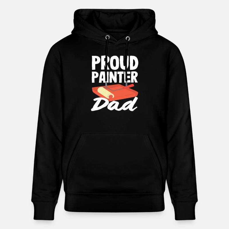 Fier papa peintre - Sweat à capuche bio CRUISER Stanley/Stella Unisexe - noir