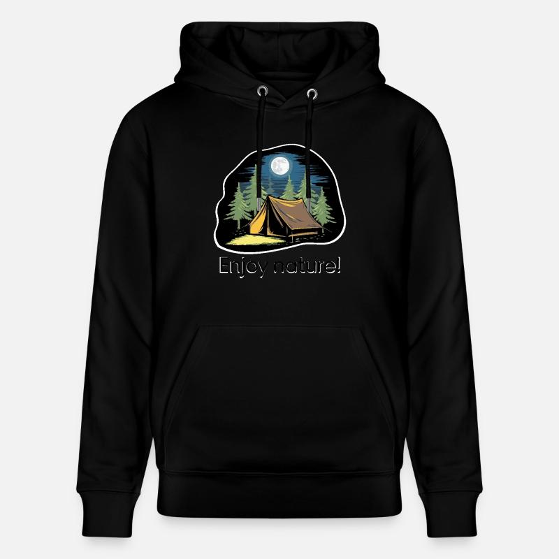 TENTES DANS LES BOIS - Sweat à capuche bio CRUISER Stanley/Stella Unisexe - noir