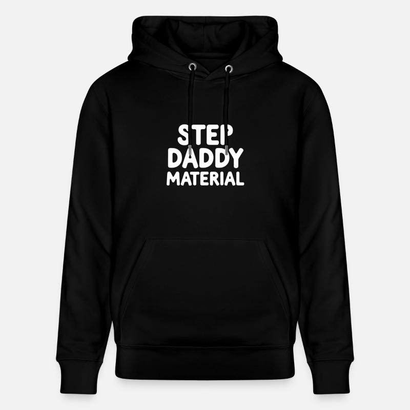 Step Daddy Material 13 - Stanley/Stella Unisex Bio-Hoodie CRUISER - Schwarz