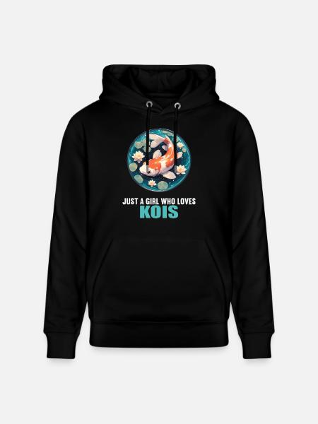 Koi Koi Carp - Stanley/Stella CRUISER Unisex Organic Hoodie - black
