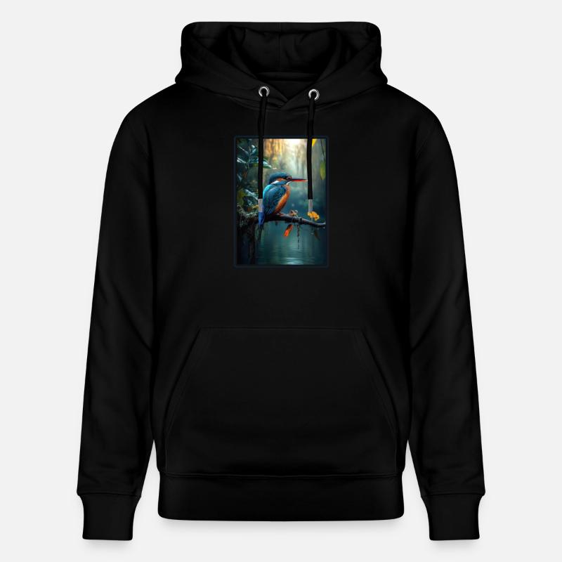 Martin-pêcheur Martin-pêcheur - Sweat à capuche bio CRUISER Stanley/Stella Unisexe - noir