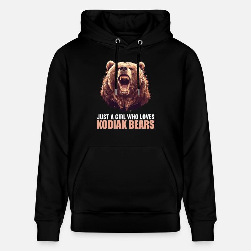 Ours Kodiak Ours Kodiak - Sweat à capuche bio CRUISER Stanley/Stella Unisexe - noir
