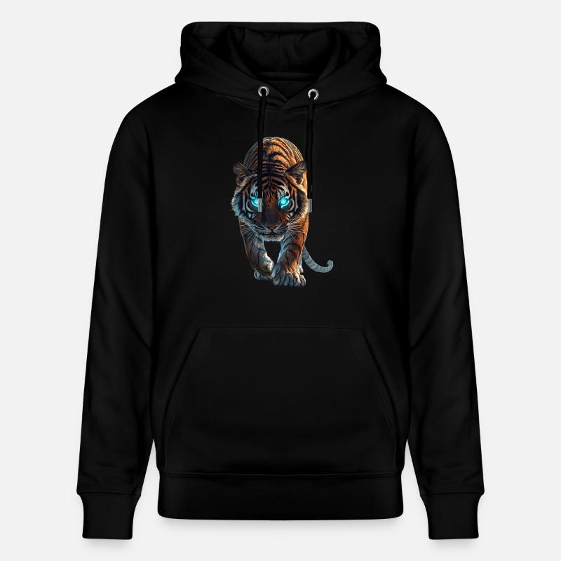 Tiger - Stanley/Stella Unisex Bio-Hoodie CRUISER - Schwarz