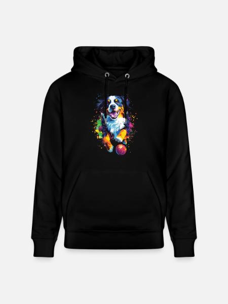 Berner Sennenhund - Stanley/Stella Unisex Bio-Hoodie CRUISER  - Schwarz