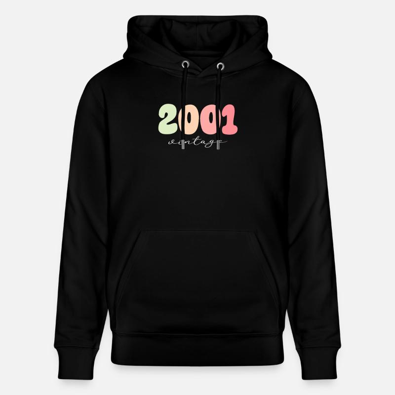 Année de naissance 2001 - Sweat à capuche bio CRUISER Stanley/Stella Unisexe - noir