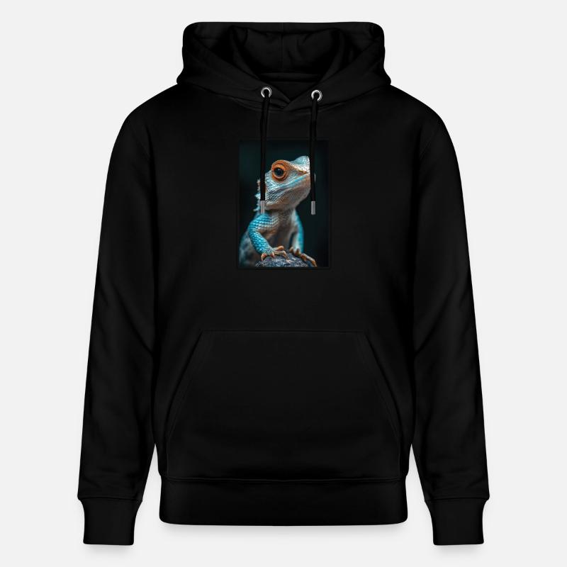 Eidechsen Eidechse - Stanley/Stella Unisex Bio-Hoodie CRUISER  - Schwarz