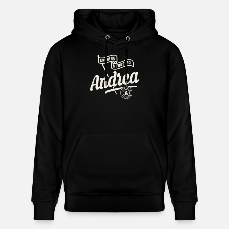 Nom Andrea Custom - Andrea - Sweat à capuche bio CRUISER Stanley/Stella Unisexe - noir