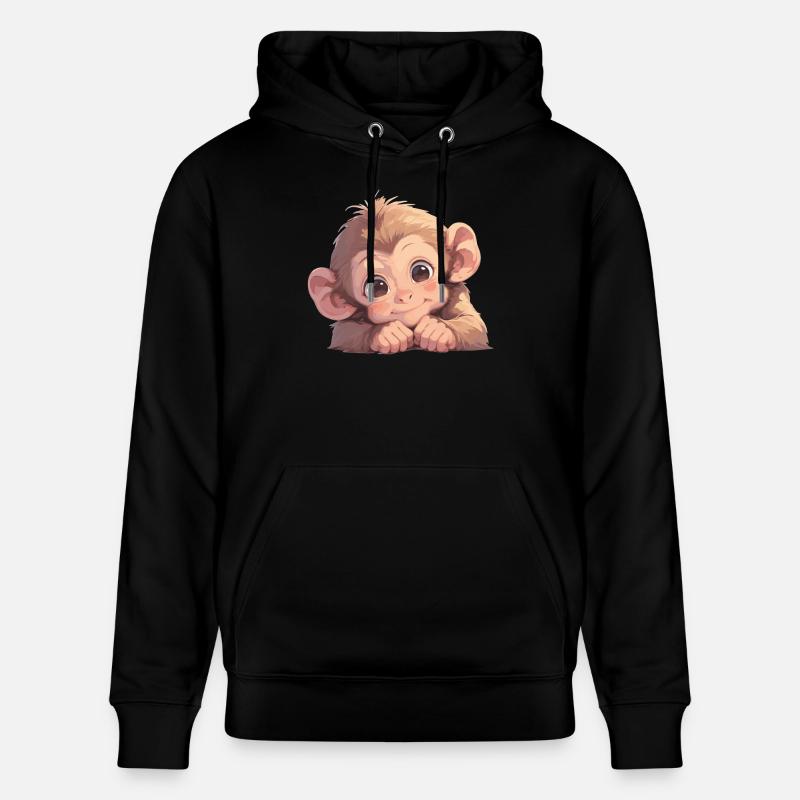 Macaque Macaque - Sweat à capuche bio CRUISER Stanley/Stella Unisexe - noir