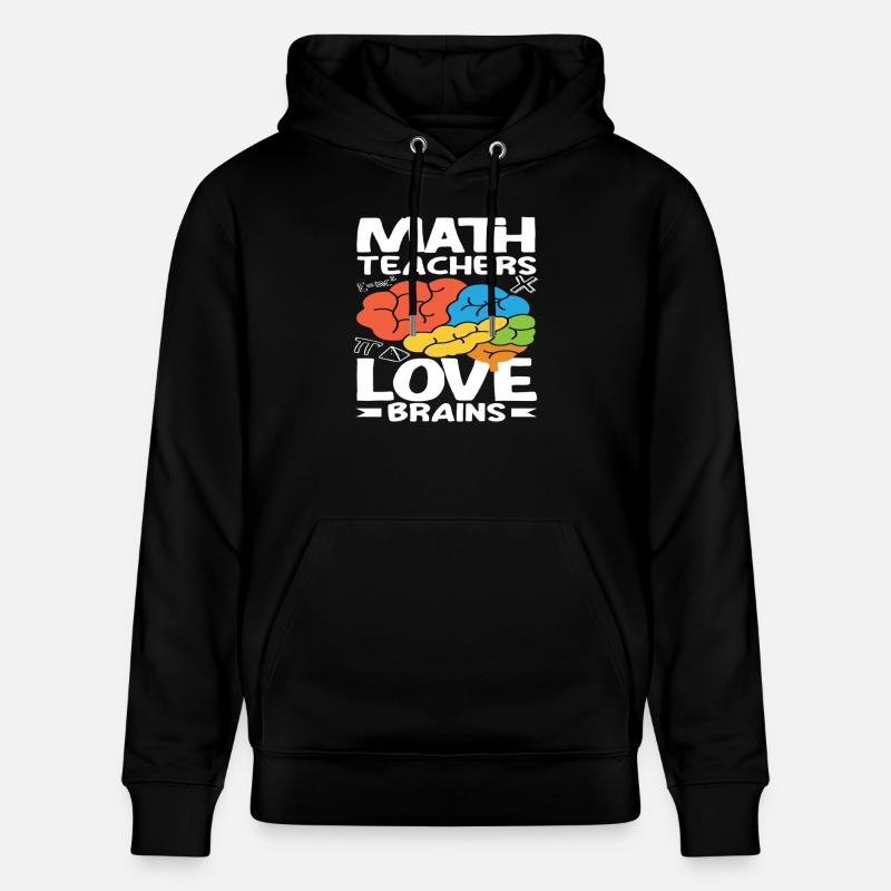 Math Teacher Math Gift - Stanley/Stella CRUISER Unisex Organic Hoodie - black