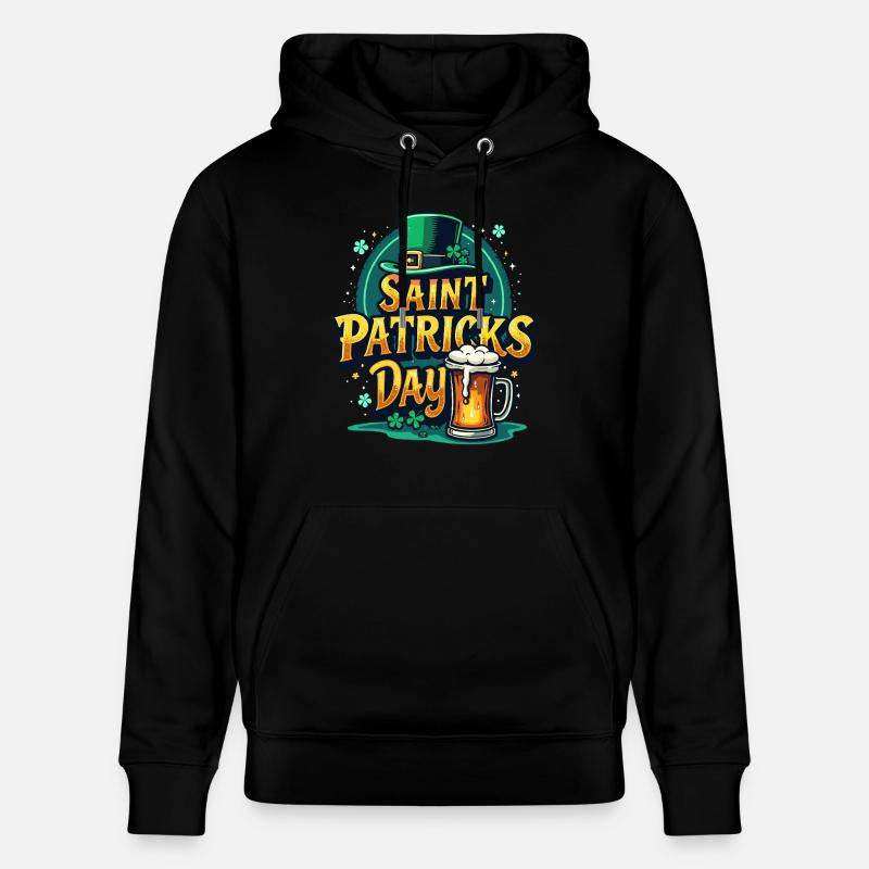 Bière de la Saint-Patrick - Sweat à capuche bio CRUISER Stanley/Stella Unisexe - noir