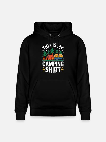 Camping Eventyr Sjovt Camping Design - Stanley/Stella CRUISER økologisk unisex-hoodie - sort