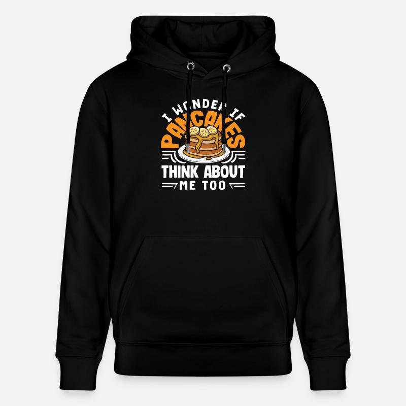 Pensez-vous aussi aux crêpes ? - Sweat à capuche bio CRUISER Stanley/Stella Unisexe - noir