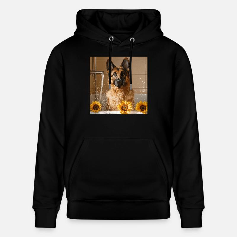 Deutscher Schäferhund - Stanley/Stella Unisex Bio-Hoodie CRUISER  - Schwarz