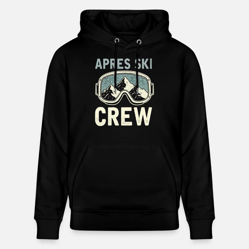 Équipage après-ski - Sweat à capuche bio CRUISER Stanley/Stella Unisexe - noir