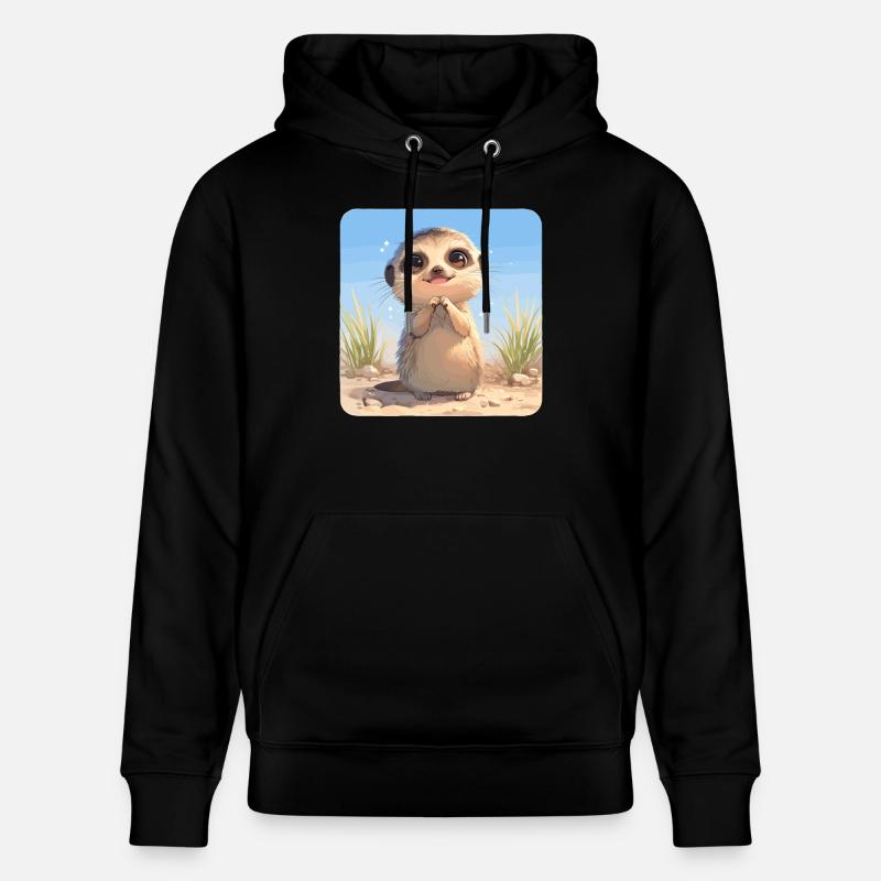 Meerkat Erdmännchen - Sweat à capuche bio CRUISER Stanley/Stella Unisexe - noir