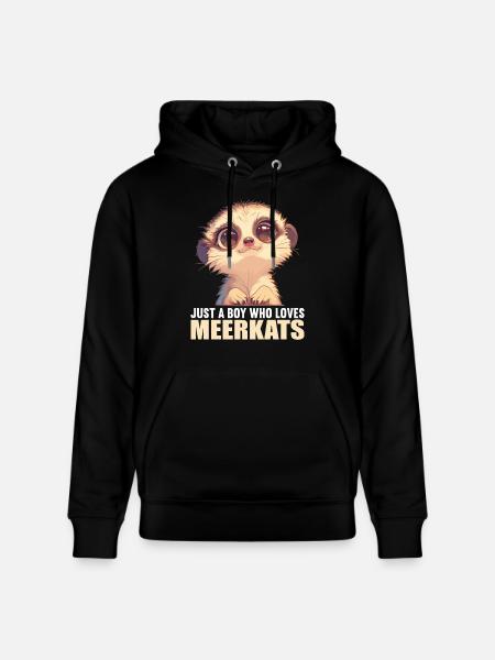 Meerkat Erdmännchen - Stanley/Stella Unisex Bio-Hoodie CRUISER  - Schwarz