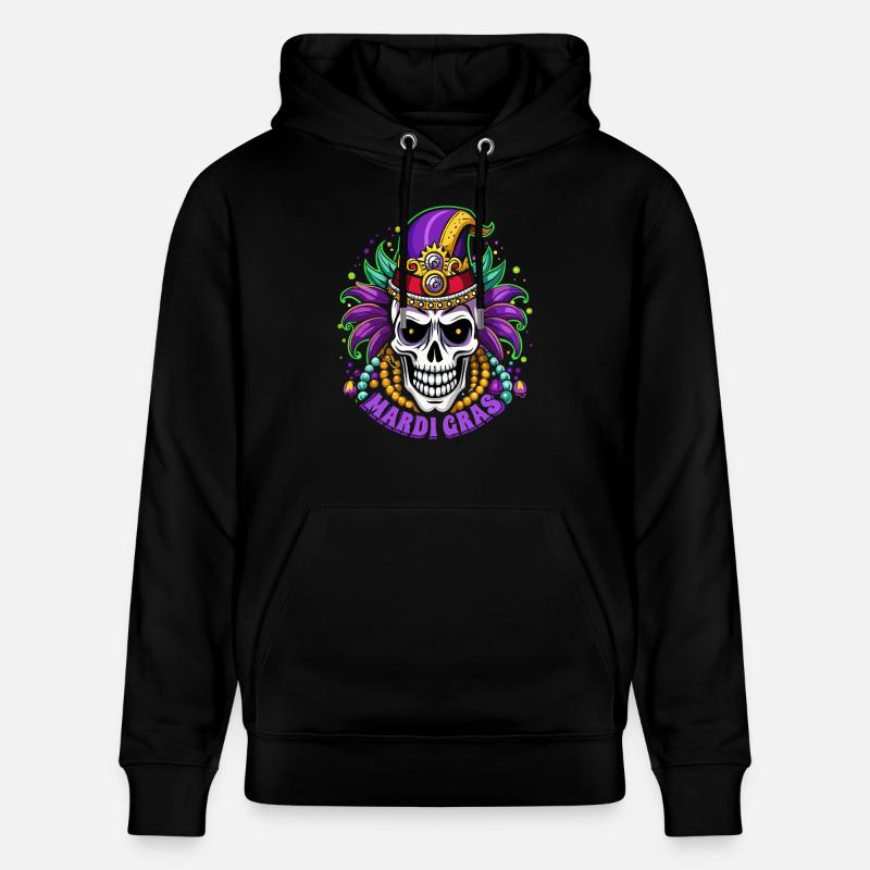 Mardi Gras - Carnaval - Crâne - Cadeau - Sweat à capuche bio CRUISER Stanley/Stella Unisexe - noir