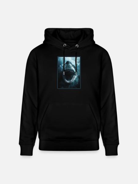 Requins Requin - Sweat à capuche bio CRUISER Stanley/Stella Unisexe - noir