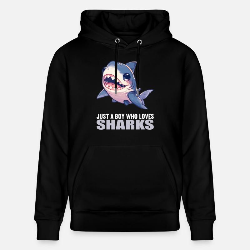 Requins Requin - Sweat à capuche bio CRUISER Stanley/Stella Unisexe - noir