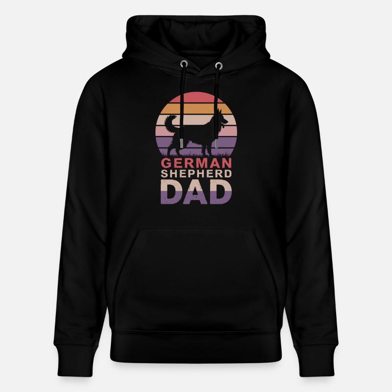 Deutscher Schäferhund Spruch Schäferhund Geschenk - Stanley/Stella Unisex Bio-Hoodie CRUISER  - Schwarz