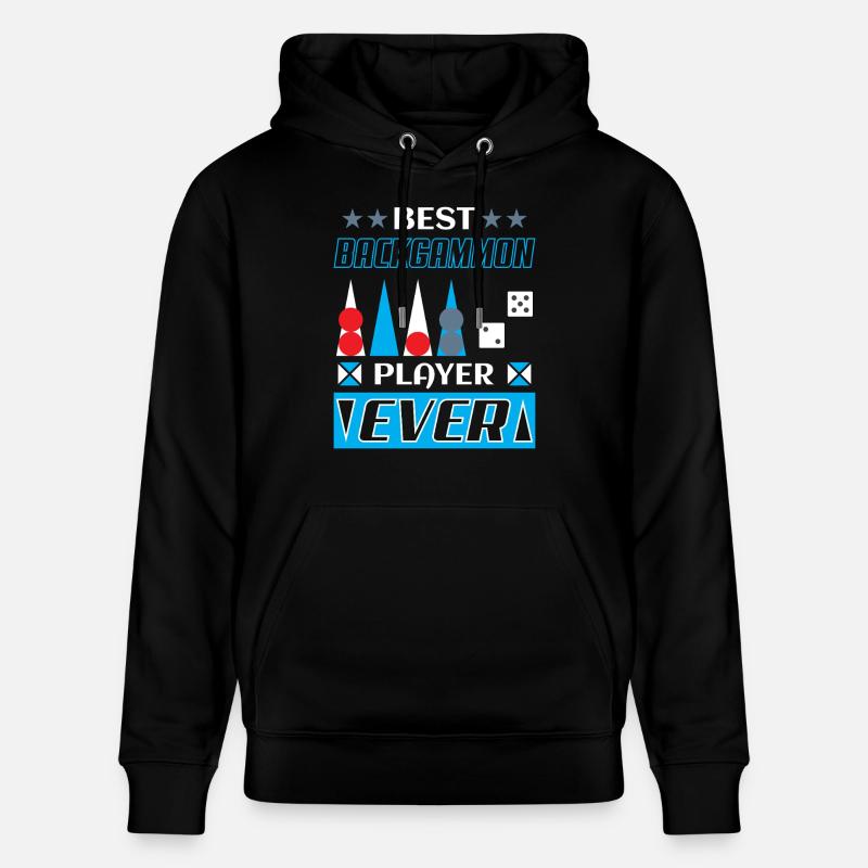 Backgammon Spiel - Stanley/Stella Unisex Bio-Hoodie CRUISER  - Schwarz