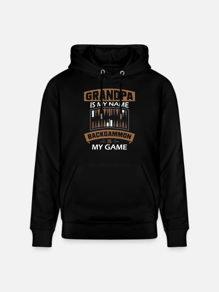 Backgammon Spiel - Stanley/Stella Unisex Bio-Hoodie CRUISER  - Schwarz