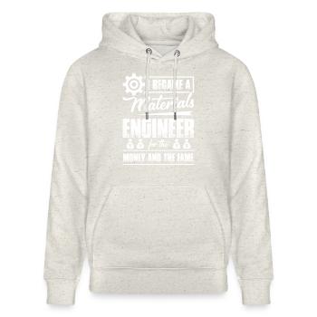I Became A Materials Engineer - Stanley/Stella CRUISER Unisex Organic Hoodie - heather oatmeal - Front - Alina (178cm) & Michal (187cm)