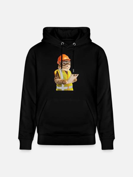 Katze - Stanley/Stella Unisex Bio-Hoodie CRUISER - Schwarz