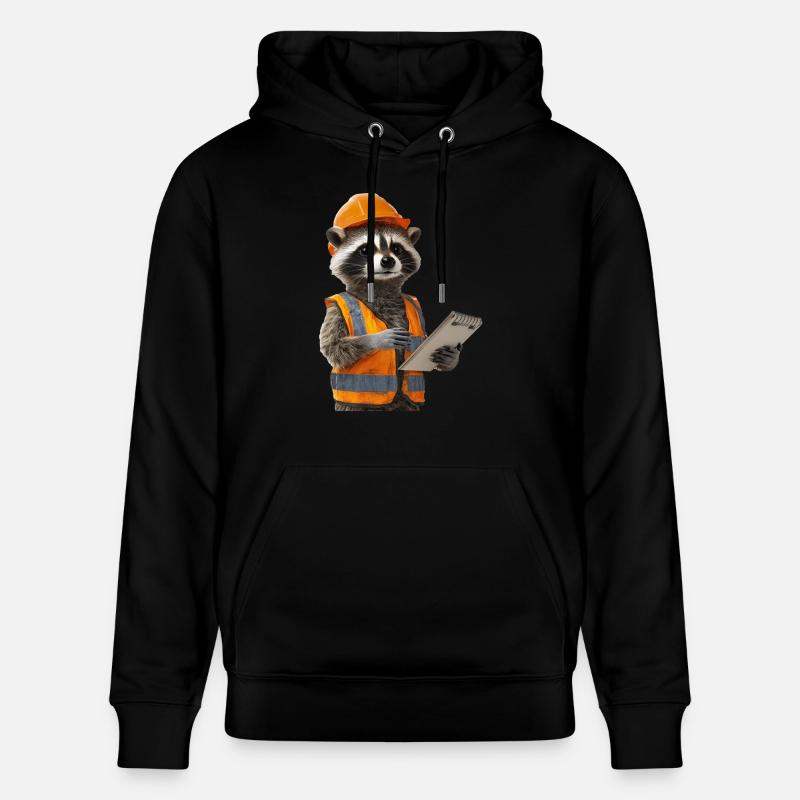 Waschbär - Stanley/Stella Unisex Bio-Hoodie CRUISER  - Schwarz