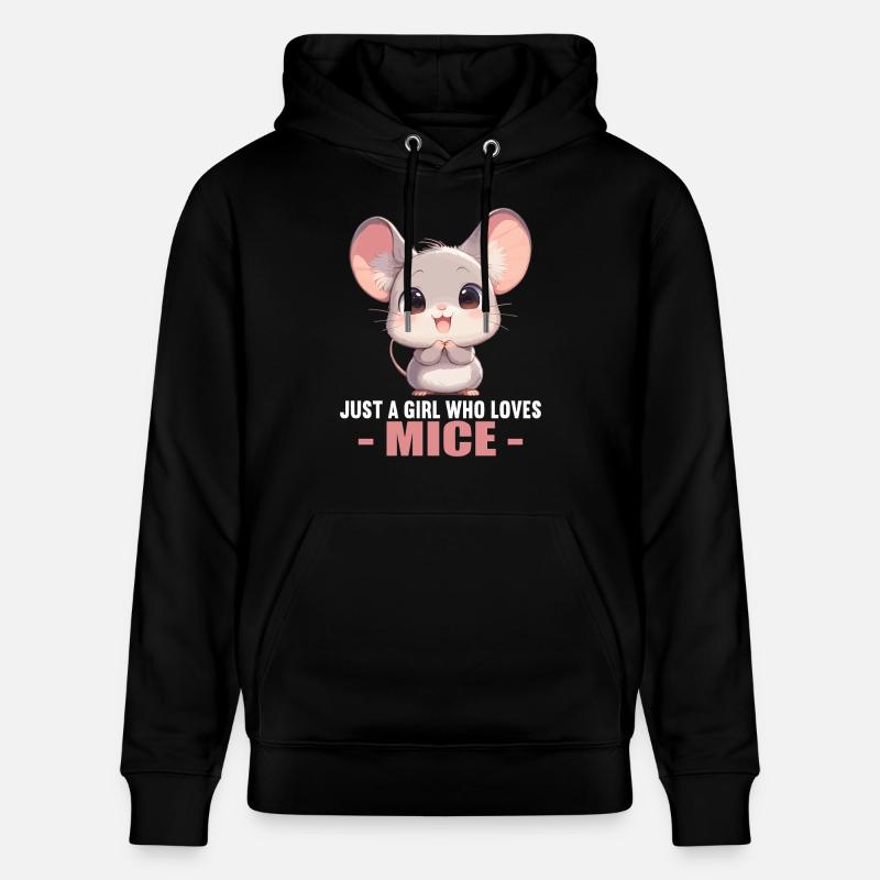Souris Souris - Sweat à capuche bio CRUISER Stanley/Stella Unisexe - noir