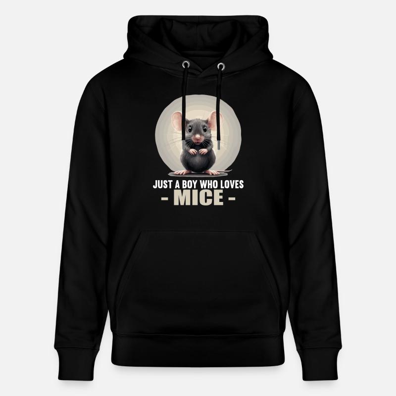 Mäuse Maus - Stanley/Stella Unisex Bio-Hoodie CRUISER  - Schwarz