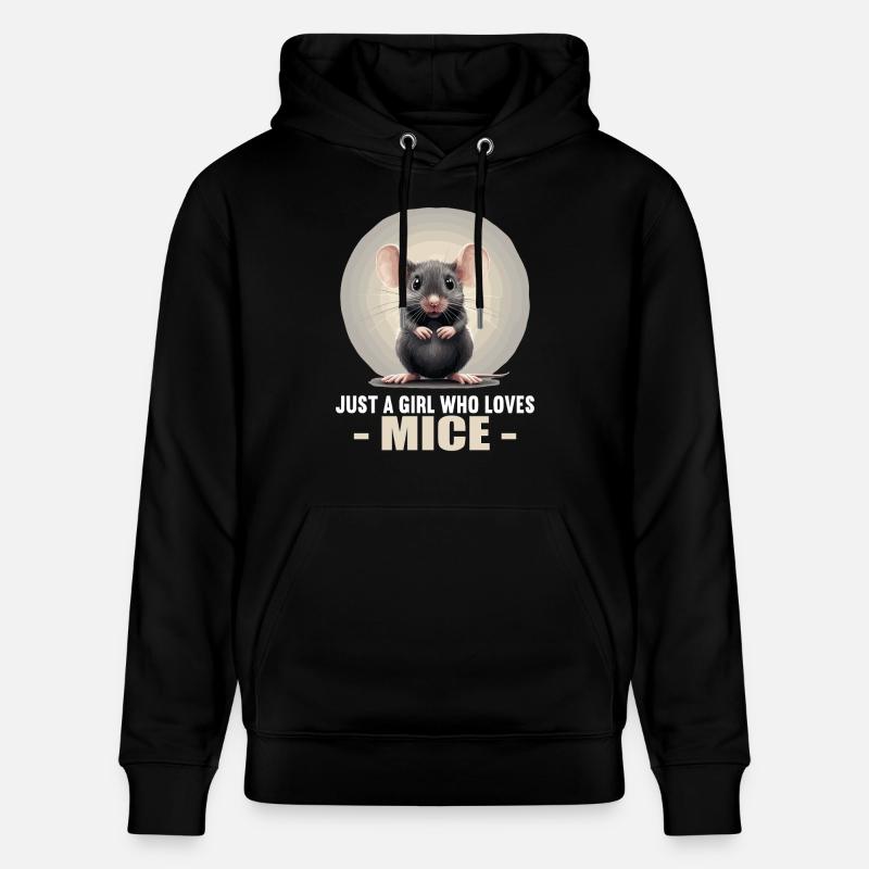 Souris Souris - Sweat à capuche bio CRUISER Stanley/Stella Unisexe - noir