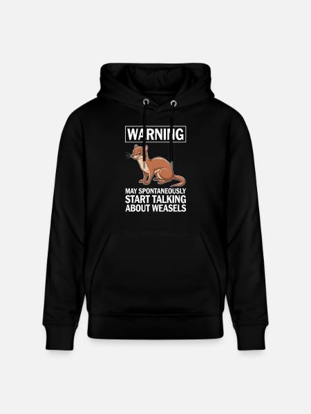 Wiesel - Stanley/Stella Unisex Bio-Hoodie CRUISER - Schwarz