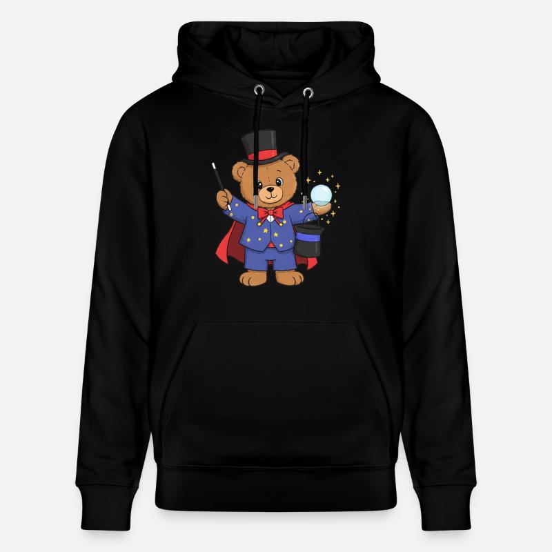 Ours en peluche sorcier - Sweat à capuche bio CRUISER Stanley/Stella Unisexe - noir