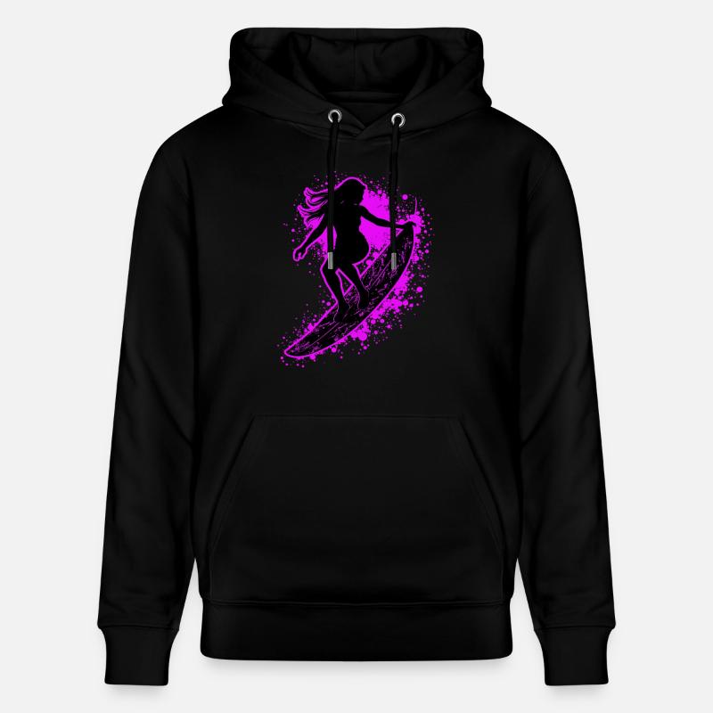 Surfeur élégant Surfer Surfer - Sweat à capuche bio CRUISER Stanley/Stella Unisexe - noir
