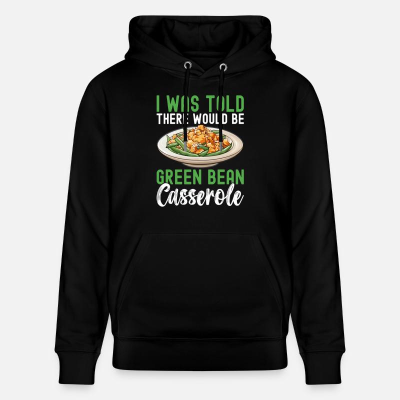 Casserole de haricots verts - Sweat à capuche bio CRUISER Stanley/Stella Unisexe - noir