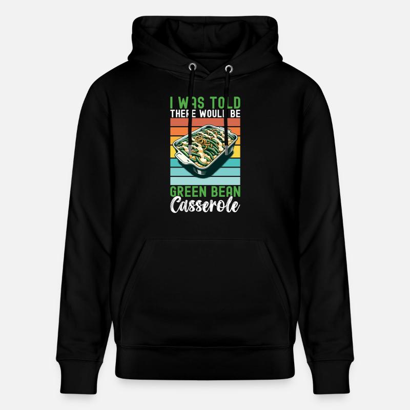 Casserole de haricots verts - Sweat à capuche bio CRUISER Stanley/Stella Unisexe - noir