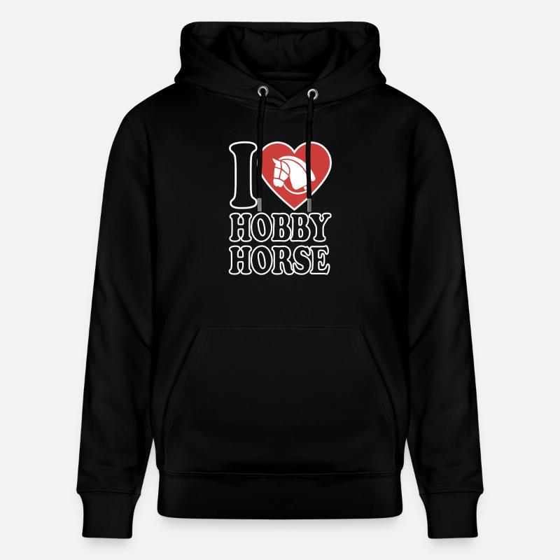 J’aime hobby cheval - Coeur - Hobby - Sweat à capuche bio CRUISER Stanley/Stella Unisexe - noir