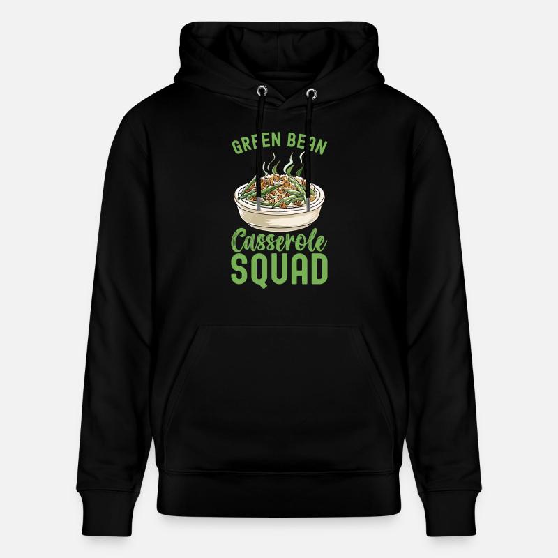 Casserole de haricots verts - Sweat à capuche bio CRUISER Stanley/Stella Unisexe - noir