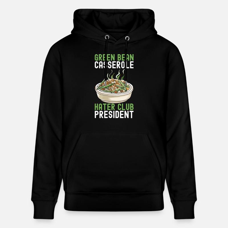 Casserole de haricots verts - Sweat à capuche bio CRUISER Stanley/Stella Unisexe - noir